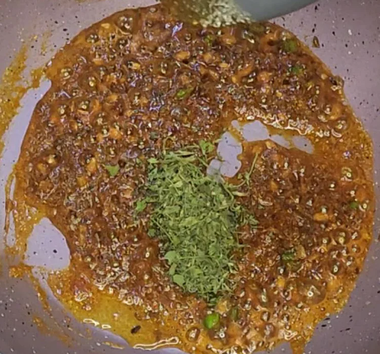 Add Kasuri Methi to Jeera Aloo