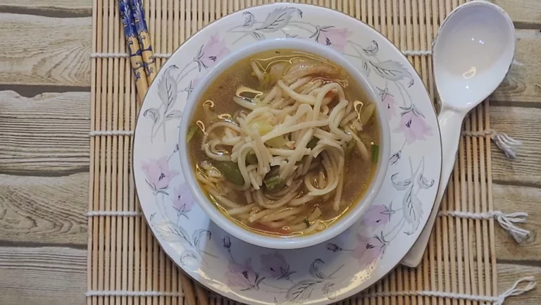 Vegetable Clear Noodle Soup